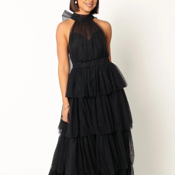 Petal & Pup Dresses & Skirts - Petal & Pup Black Tiered Maxi Dress